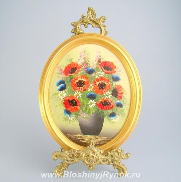 Картина в овальной раме Цветы. Россия, Калининградская область,  Калининград