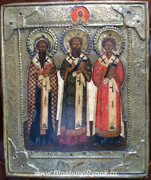 Икона Григорий, Василий и Иоанн. Россия, Москва, Центральный АО