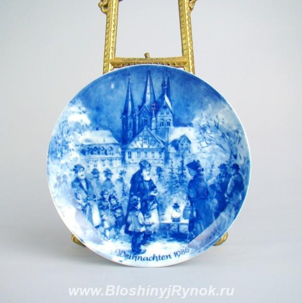 Рождественская тарелка 1986 год. Россия, Калининградская область,  Калининград