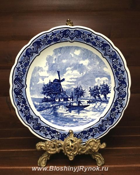Декоративная тарелка Delft , На лодке. Россия, Калининградская область,  Калининград