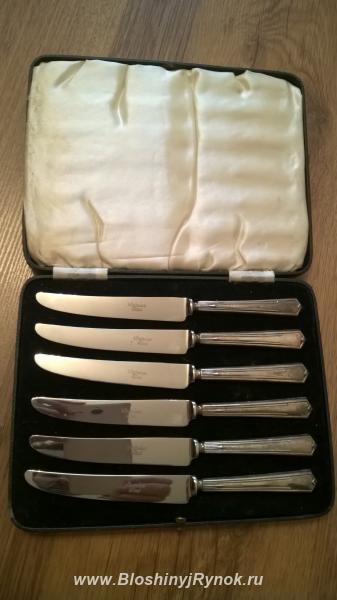 Набор антикварных ножей с серебрянными рукоятками. Россия, Москва, Восточный АО