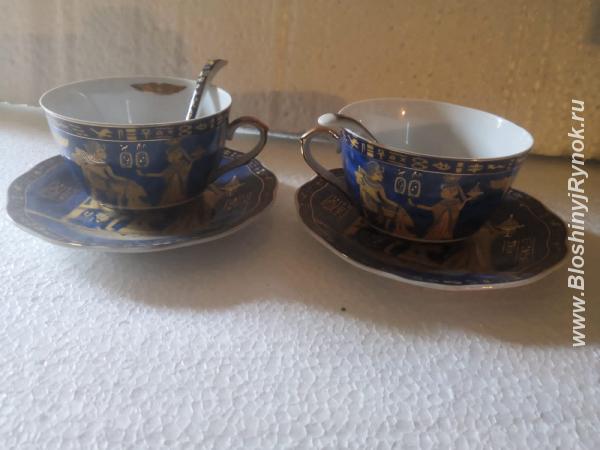 2 коллекционные чайные пары Египет .. Россия, Приморский край,  Владивосток