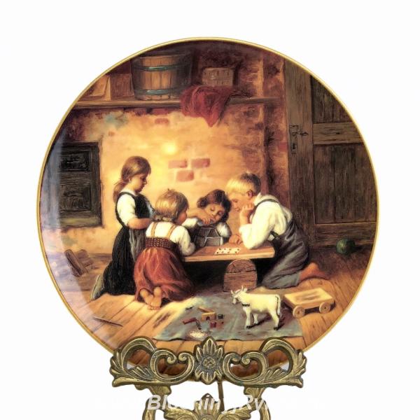 Декоративная тарелка Дети, Четверо играющих детей, Seltmann Vohenstrau .... Россия, Москва, Центральный АО