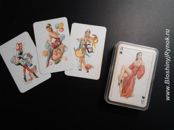 Колода редких игральных карт в стиле Pin-Up. гдр. Россия, Новосибирская область,  Новосибирск