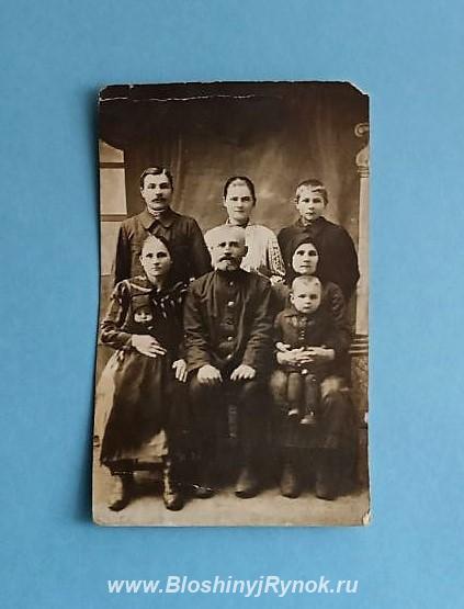 Старинная фотография - Большая Семья. До 1917 года.. Россия, Пензенская область,  Пенза