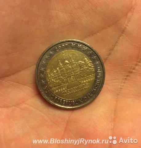 Монета 2 евро 2007, Германия, G. Россия, Москва, Северо-Восточный АО