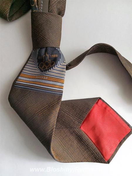 Редкий коллекционный галстук Олимпиада 80 Москва 1980 год. Винтаж. Нов .... Россия, Пензенская область,  Пенза
