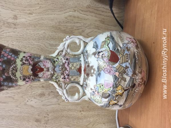 Старинная японская фарфоровая ваза, роспись сацума. Россия, Московская область,   другое