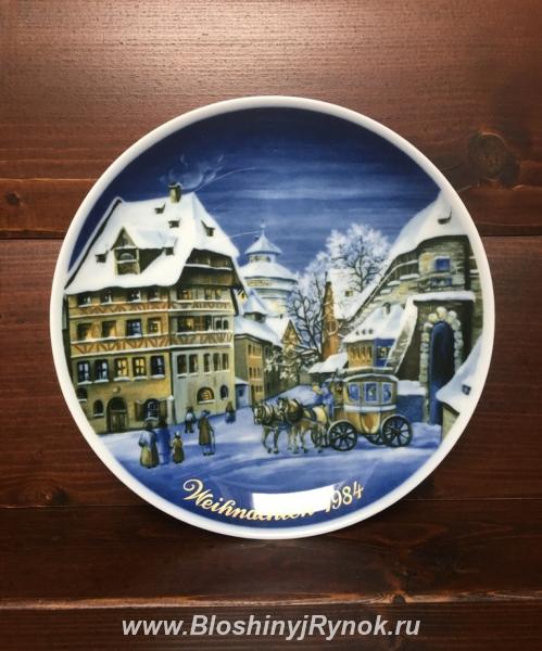 Декоративная тарелка Рождество 1984. Россия, Калининградская область,  Калининград