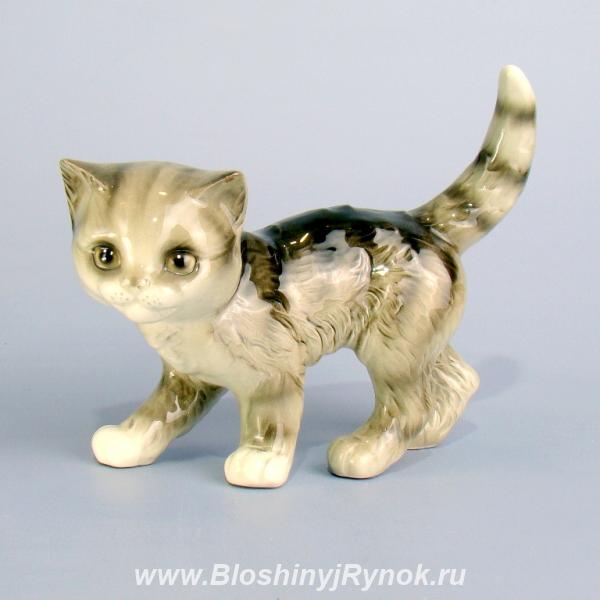 Статуэтка серый котенок Goebel. Россия, Калининградская область,  Калининград