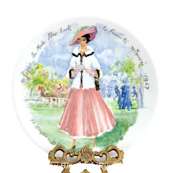 Декоративная тарелка София мода 1947 года Известной мануфактуры Limoge .... Россия, Москва, Центральный АО