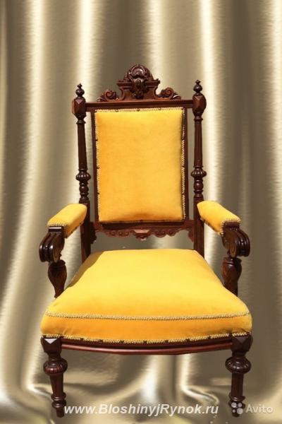 Антиквариат. Каминное кресло. Генрих II. Россия, Пензенская область,  Пенза
