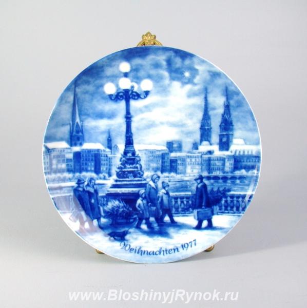 Рождественская тарелка 1977 год. Россия, Калининградская область,  Калининград