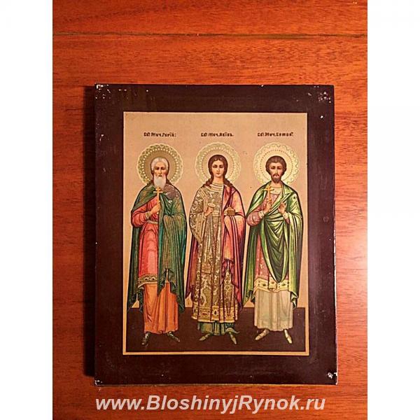 Икона 3 святых Гурий, Самон и Авив. Россия, Санкт-Петербург