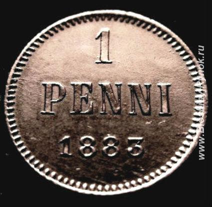 Раритет. Монета 1 пенни 1883 года.. Россия, Москва, Центральный АО