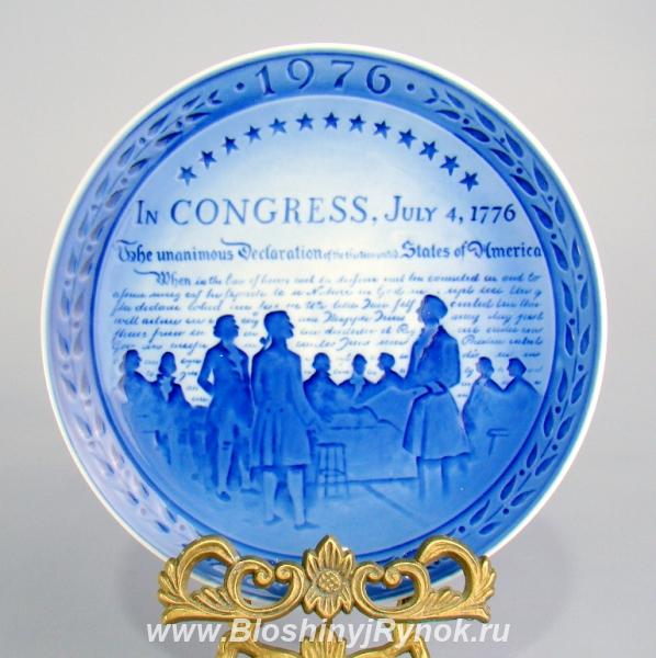 Декоративная тарелка Congress 1776 года, коллекционная, фарфоровая, ро .... Россия, Калининградская область,  Калининград