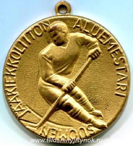 Хоккей медаль чемпионата региона ветеранов SUOMI. Россия, Ленинградская область, Приозерск