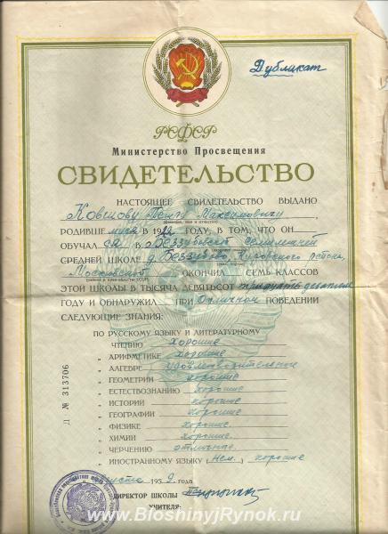 Старые документы.. Россия, Московская область, Воскресенск
